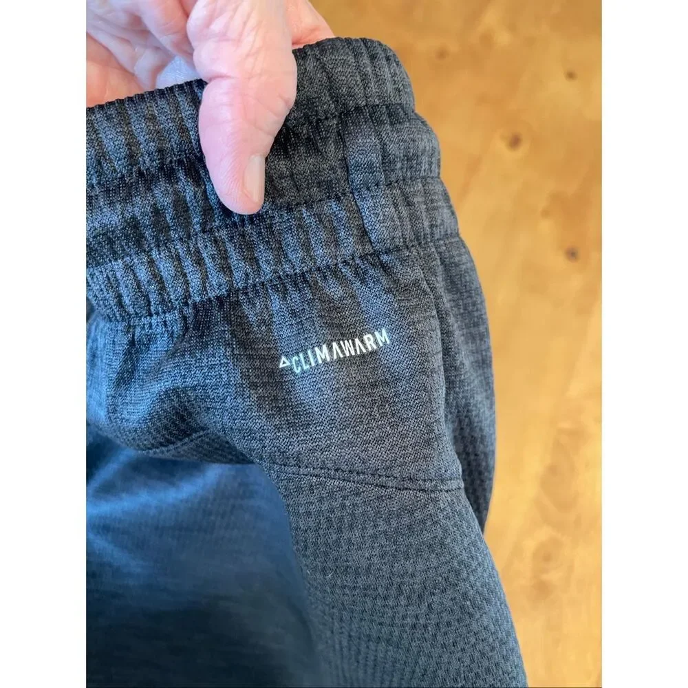 Adidas Sweatpants Men Large Gray Climawarm Straight Leg Athletic Pants‎